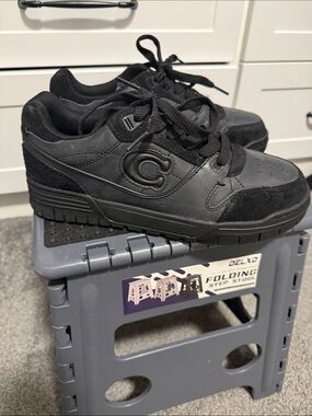 Coach Black Lace-Up Sneakers for Women